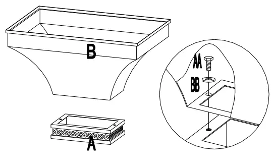 SUNJOY GROUP A304001001 Smith Collection Slate Wood Burning Fireplace - Fig 6