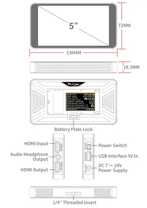 Portkeys-PT5II-5-Inches-Monitor-Camera-Monitors-FIG-1