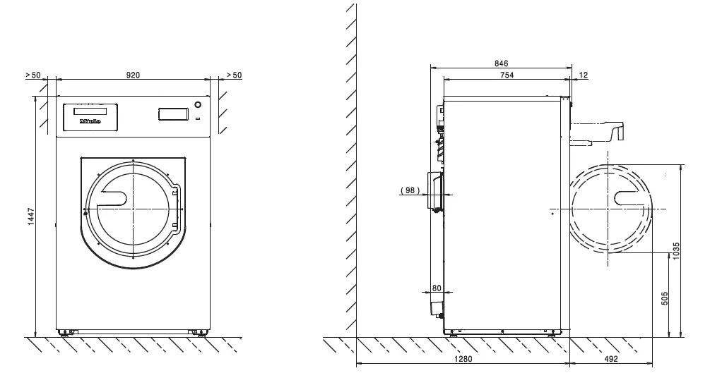 Miele-PWM-916-EL-RH-Plan-Commercial-Washing-Machine-Instruction-FIG-14