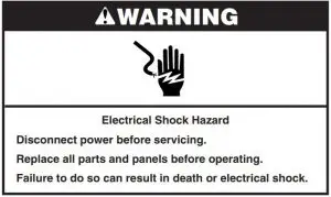 FIG 16 Electrical Shock Hazard