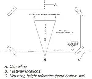 FIG 9 Range Hood Mounting Screws Installation