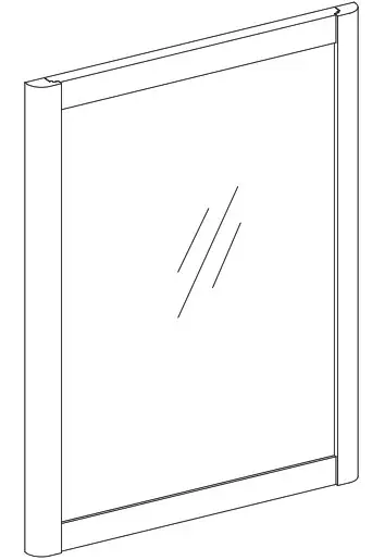 Origin 21 1688MR 22 274 Nova 22 in W x 30 in H Cerused Natural Oak Rectangular Bathroom - Cover