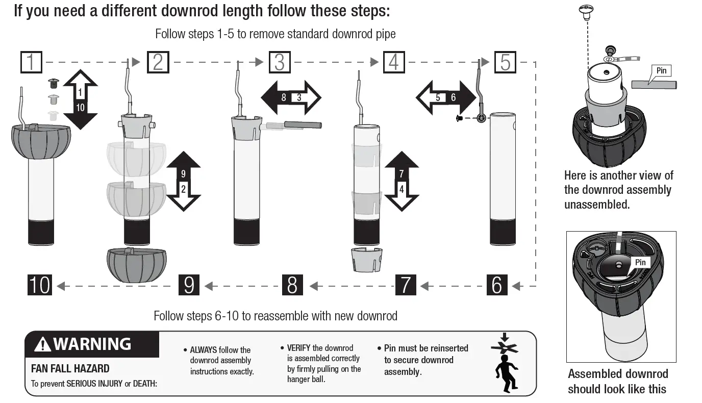 Hunter 51289 52 Inch Tailwind with LED light Ceiling Fan 21