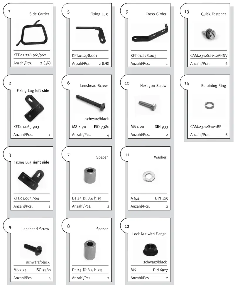 SW MOTECH KFT.01.278.60100 B AERO ABS Side Case Set -
