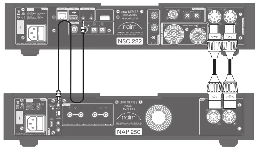 naim 200 Series Streaming Preamplifier - power amp