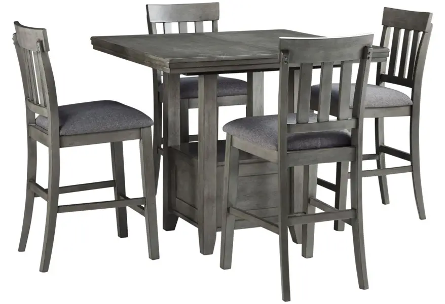 ASHLEY D589-42 Hallanden Counter Height Extendable Dining Table