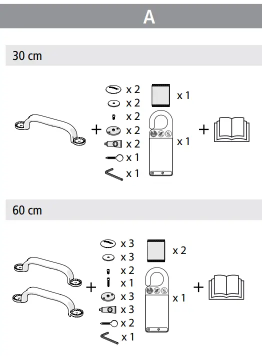 etac 75338 Flex Wall Brackets - fig 1