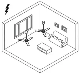 arte confort LORENA Ceiling Fan with Remote Control - fig 8