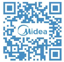 Midea MAW08V1QWT Window Type Air Conditioner -- QR cod