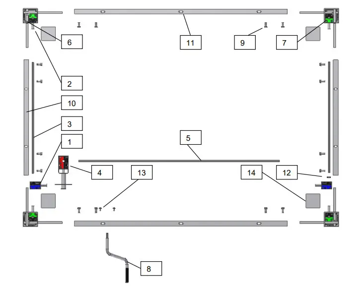ROPOX 4SingleManual Electric Height Adjustment 65-95 cm (3)