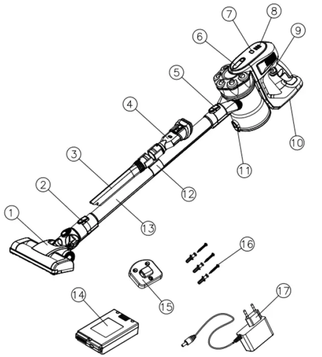 HYUNDAI-HHE203203-Cordless-Stick-Vacuum-Cleaner-1