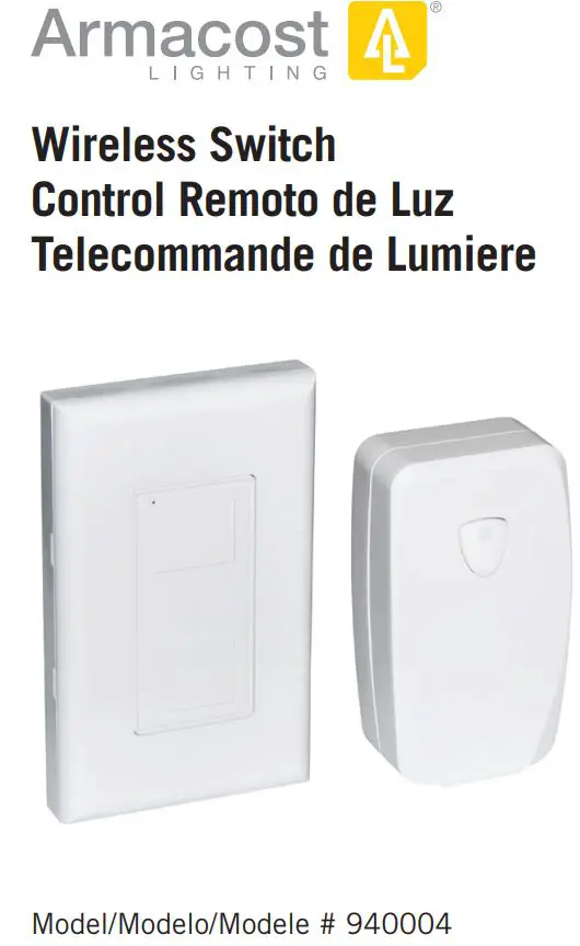 Armacost 940004 LED Lighting Wireless Master Switch User Guide
