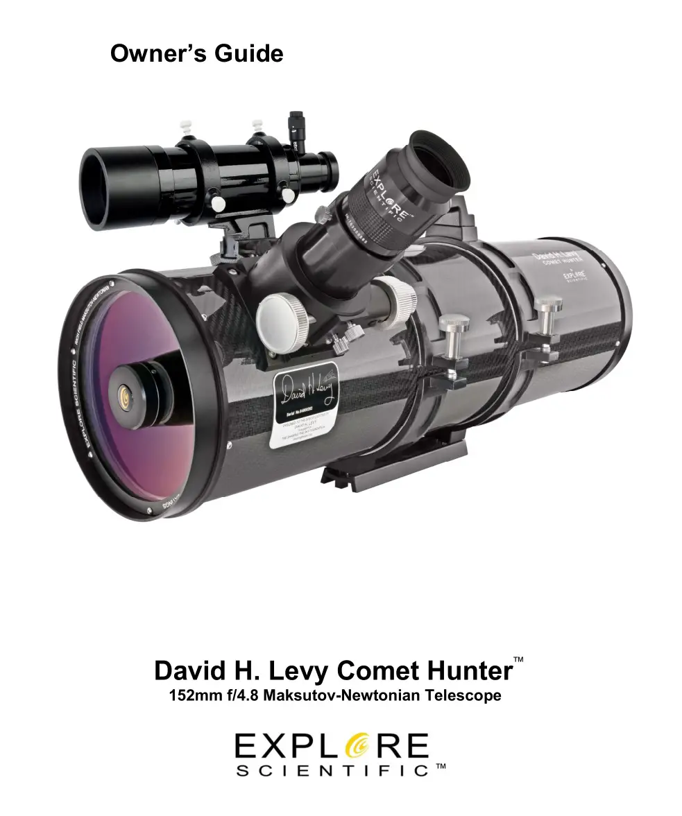 Explore Scientific David H. Levy Comet Hunter Telescope Owner's Manual