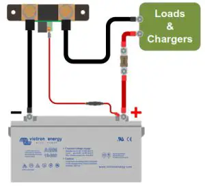 victron energy BMV 700 Battery monitor BMV - Power cable connection