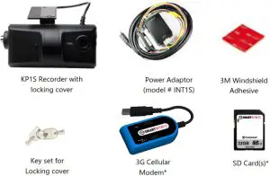 SMARTWITNESS KP1S 3G Enabled Telematics Camera - KP1S Contents & Diagram