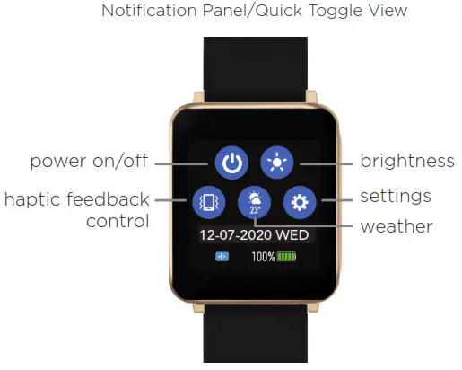 KENDALL KYLIE 900110g-42-G40 Multifunction Smartwatch - BASIC NAVIGATION TIPS