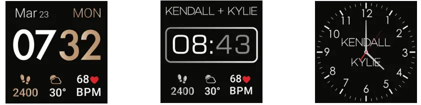 KENDALL KYLIE 900110g-42-G40 Multifunction Smartwatch - Changing Watch Faces