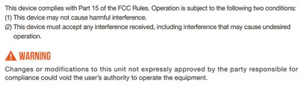 Veken B08XMD1Y7J Remote Wireless BBQ and Meat Thermometer with 4 Probes User Manual - FCC Statement