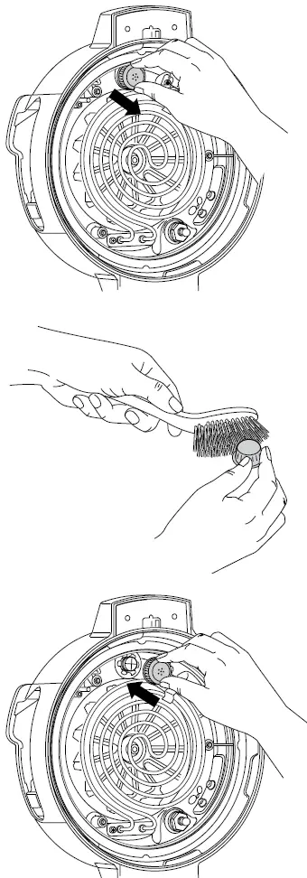 REMOVING & REINSTALLING THE ANTI-CLOG CAP