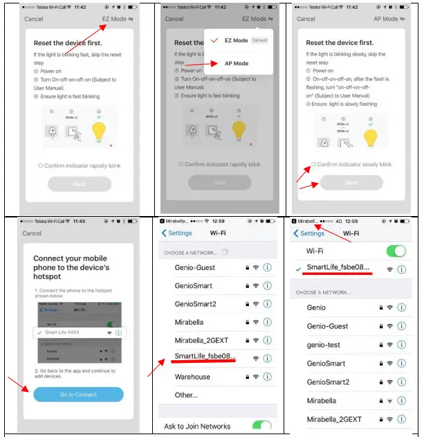 Mirabella genio I003323 Smart Star Projector- Confirm indicator