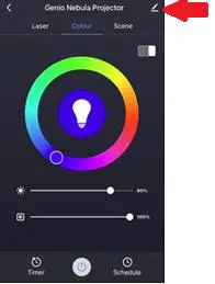 Mirabella genio I003323 Smart Star Projector- encil icon