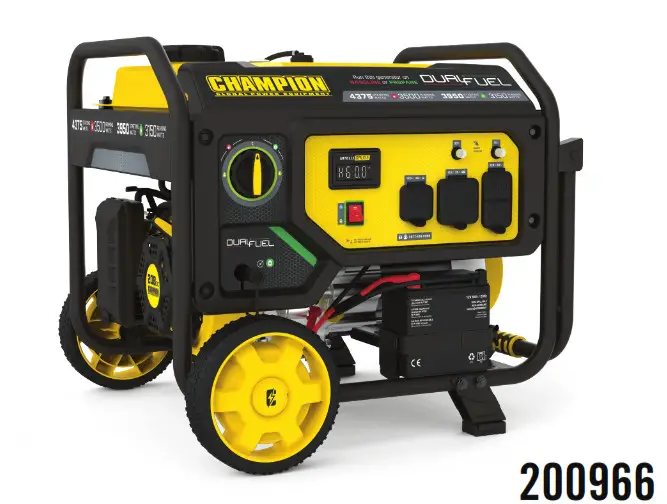 Champion 3500W Dual Fuel Portable Generator