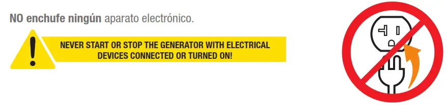 DO NOT plug in any electrical devices 5