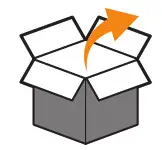 Open shipping carton