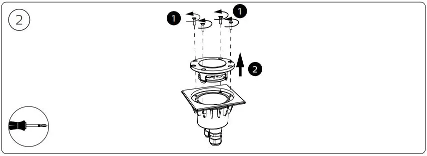 PHILIPS 1735647P0 Crust MyGarden Stainless Steel LED Ground Spot User Manual - Installation 2