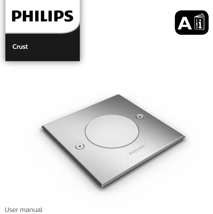 PHILIPS 1735647P0 Crust MyGarden Stainless Steel LED Ground Spot User Manual