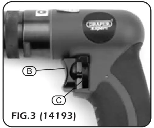 DRAPER 5240PRO Reversible Composite Air Screwdriver - figure 5