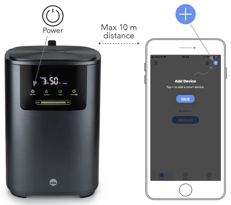 Wilfa HU 400BC Flyer Connect Humidifier-STEP 3