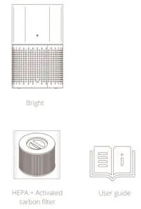 duux DXPU06 07 Bright Smart Air Purifier - Box contents