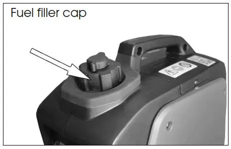 Clarke IG1200D 1100W Inverter Generator- Fuel filler cap