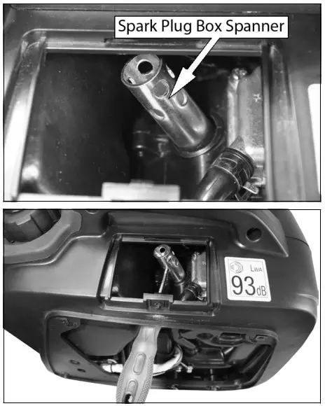 Clarke IG1200D 1100W Inverter Generator- spark plug 2