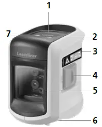 Laserliner 081.336A SmartVision-Laser Set Cross Line Laser Self Leveling Range Fig2