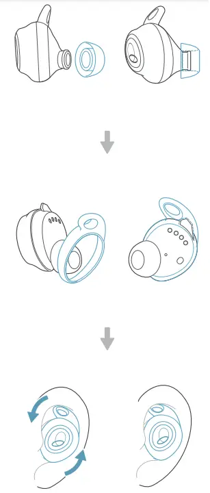 E USE GE20A True Wireless Earbuds-fig3