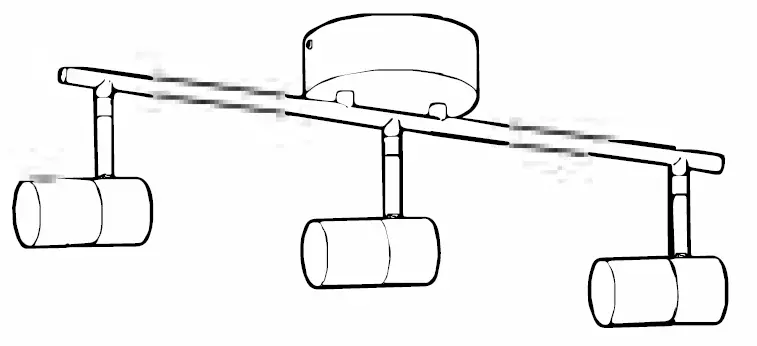 artika TRK3ES-L1 Glow Track 3 3-Light LED Track Light fig5