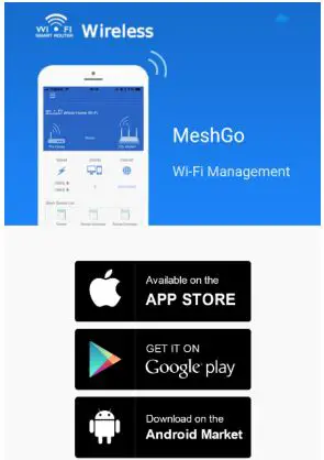 Monoprice Wi-Fi Mesh Router AC1200 Dual Band Whole Home System - THE MESHGO APP DOWNLOAD