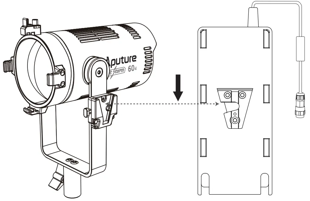 Aputure LS 60d Light Storm Daylight LED Light - fig 20