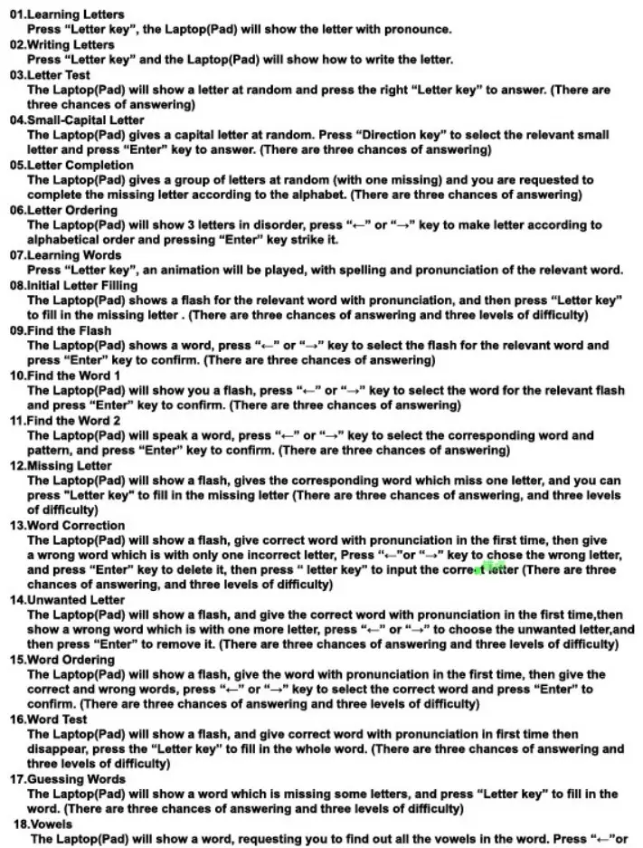 Tech Kidz Exploration Laptop - ACTIVITIES 1