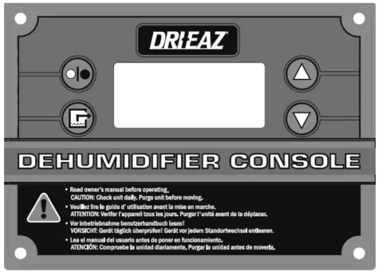 DRI EAZ F203 A DrizAir 1200EB Portable Dehumidifier - during defrost mode