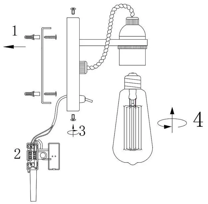 Johan Lewis Bistro Wall light User Manual - Product Overview