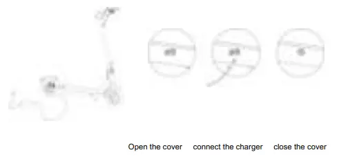 PHAEWO FW H85B Foldable Electric Scooter - Charging scooter