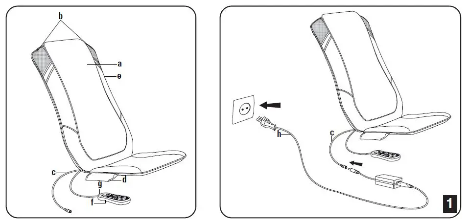 Rowenta MM8050F0 Shiatsu Massage Seat Cover fig2