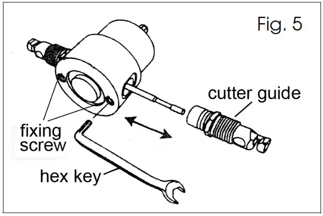 Clarke DHC 2 Double Headed Metal Nibbler - CHANGING THE CUTTER GUIDE