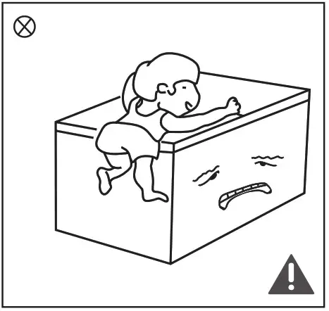 Midea JHCF198M Mini 198L Chest Freezer - electricity related warnings 7