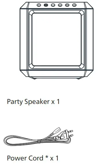 PHILIPS TAX4207 4000 Series Bluetooth Party Speaker - Whats is the box 1