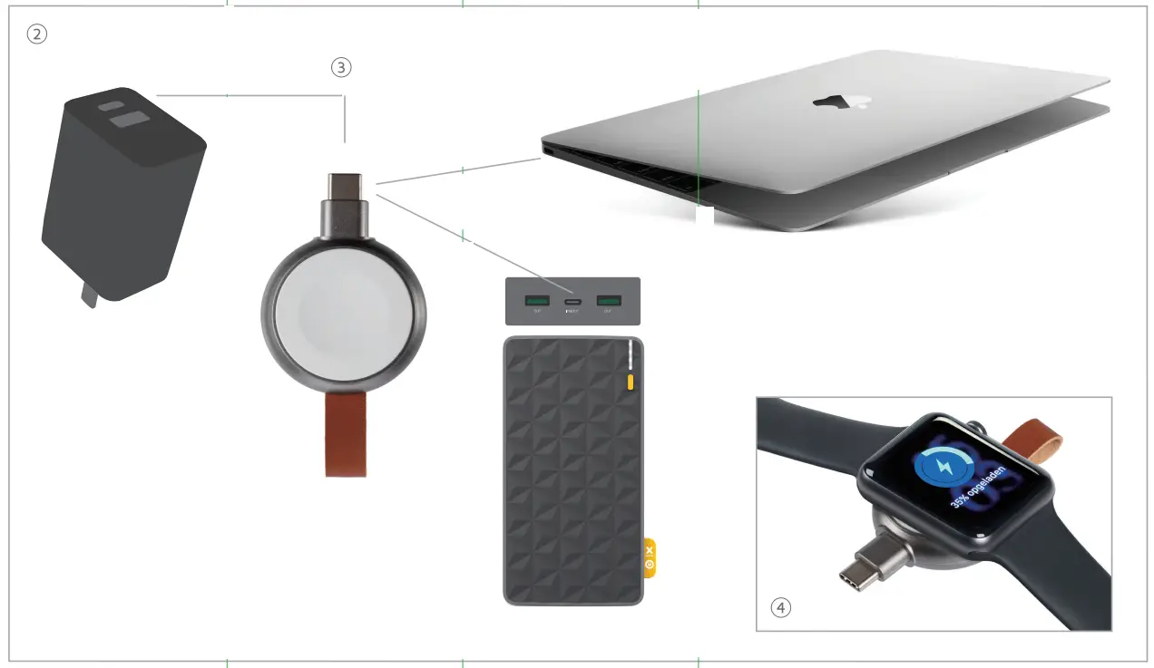 xtrom PS100 Mini Charger for Apple Watch - fig 1
