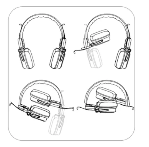 fold the headphones